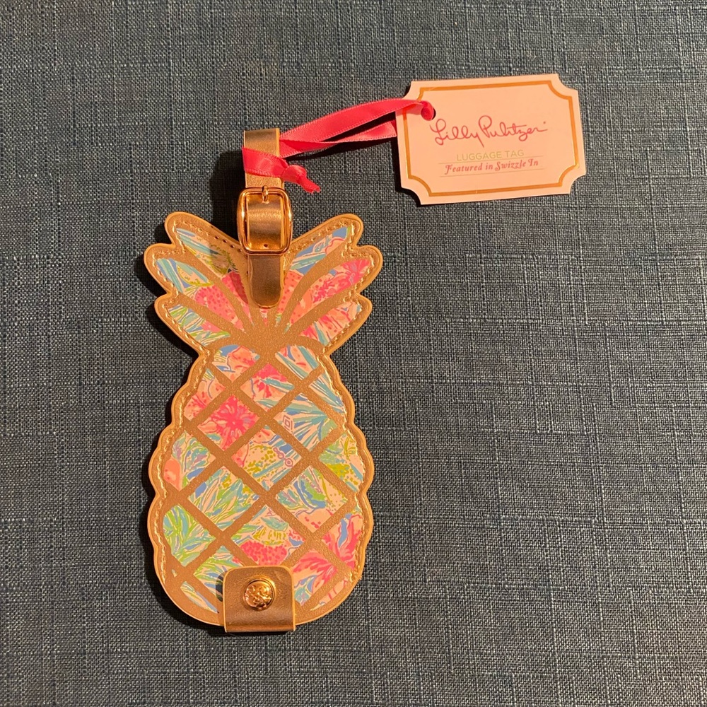 Lilly Pulitzer Pineapple Luggage Tag